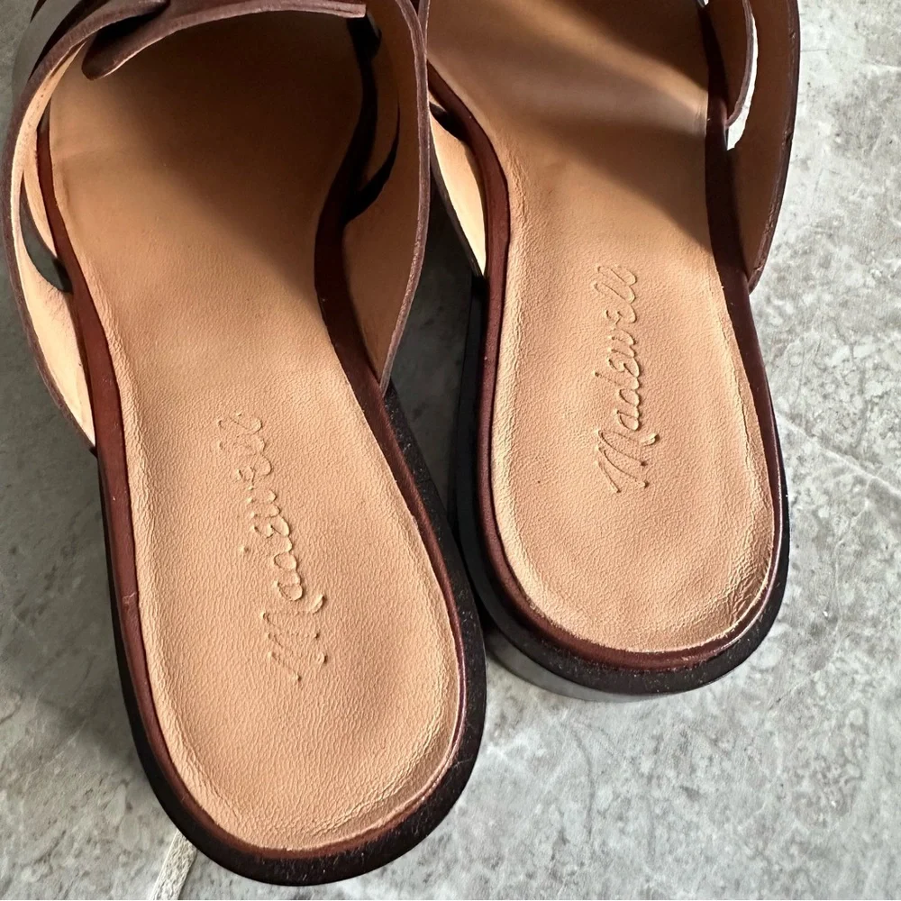Madewell The Dixson Fisherman Mule in Brown Leather - Picture 5 of 10